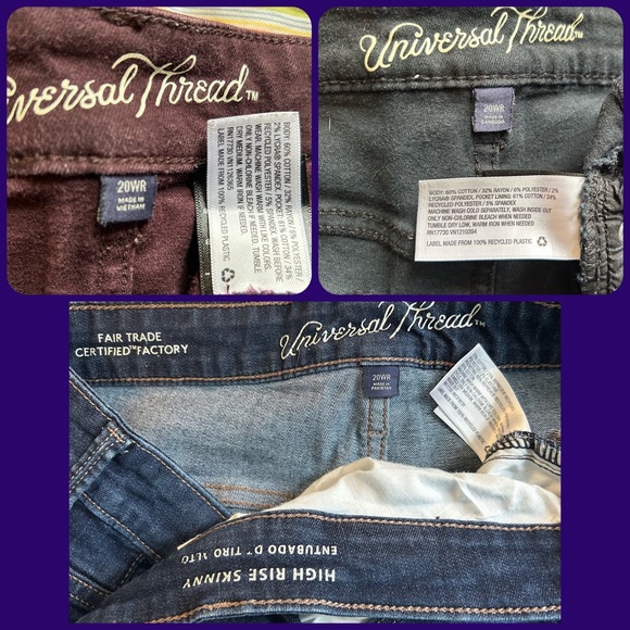 FIVE PAIR DENIM JEANS SIZE 20 
3x: Universal Thread jeans
2x: Old Navy jeans - Picture 5 of 8